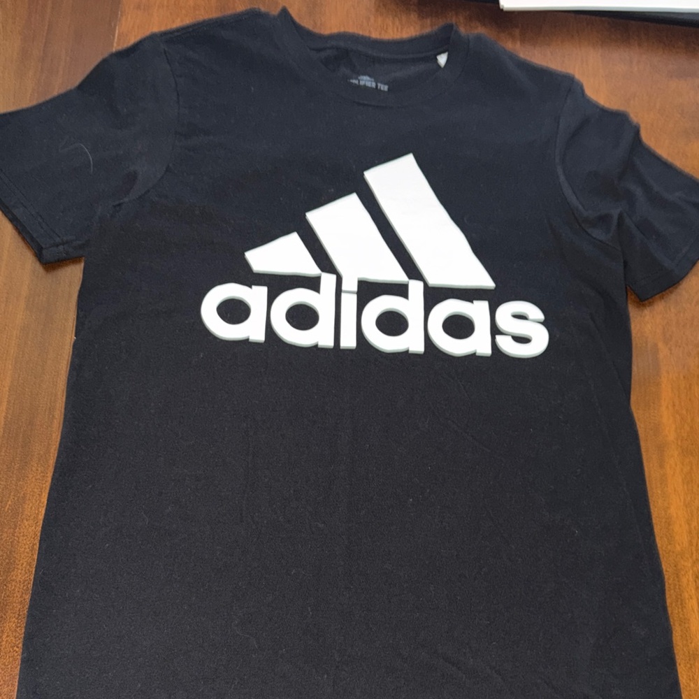 Adidas Men's Tee in Black with White Logo